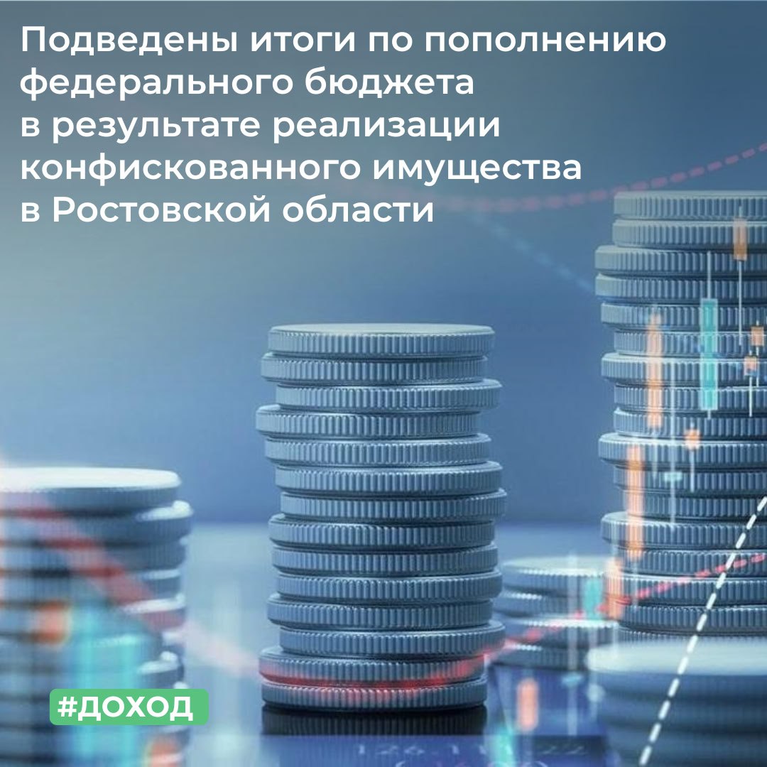 Подведены итоги по пополнению федерального бюджета в результате реализации конфискованного имущества в Ростовской области