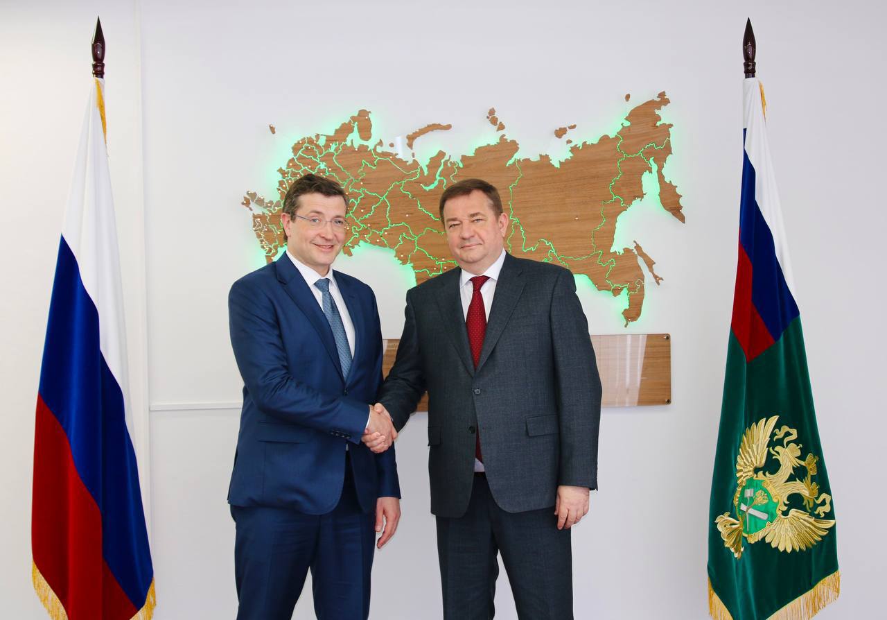 Глава Росимущества Вадим Яковенко провел рабочую встречу с губернатором Нижегородской области Глебом Никитиным